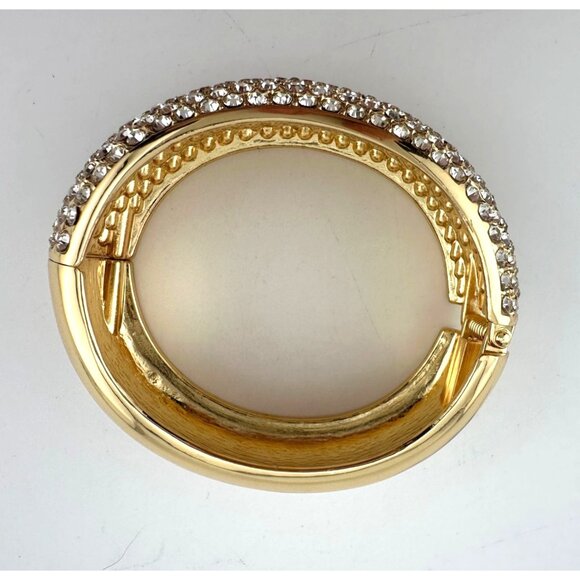 Wide Rhinestone Bangle Bracelet - Picture 9 of 13